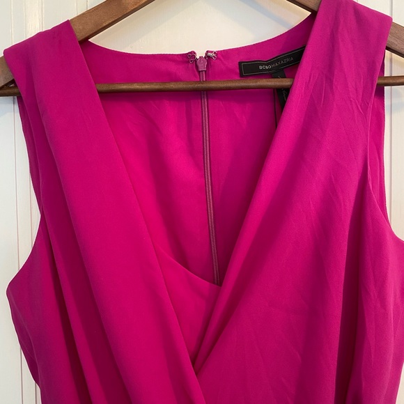 NWT BCBG high low dress Size 8 - berry / magenta colour - Picture 2 of 4